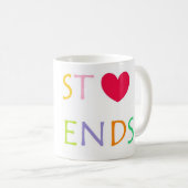 Mug Meilleurs amis demi de 2 (Devant droit)