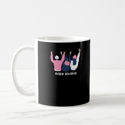 Mug Meilleurs amis ensemble Citation de style positive (Gauche)