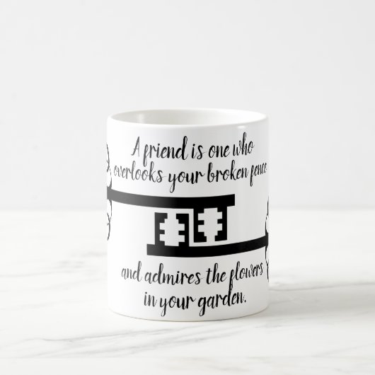 Mug Meilleurs amis Inspiration et Motivation Typo (Centre)