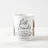 Mug Meilleurs amis Moderne Élégant Script Citation 2 P (Centre)