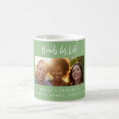 Mug Meilleurs amis noms de photo sauge vert (Centre)