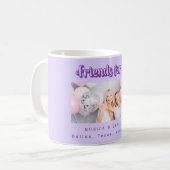 Mug Meilleurs amis noms de photo violet violet violet (Devant gauche)