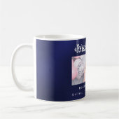 Mug Meilleurs amis noms photo marine bleu (Gauche)