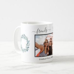 Mug Meilleurs amis photo noms eucalyptus verdure