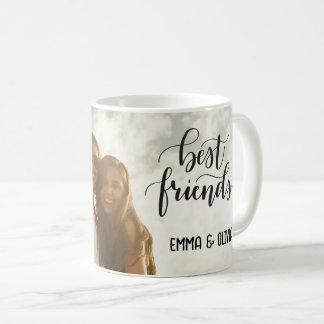 Mug Meilleurs amis photo personnalisée et nom