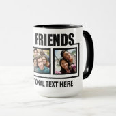 Mug Meilleurs amis photos et texte personnalisés (Devant droit)