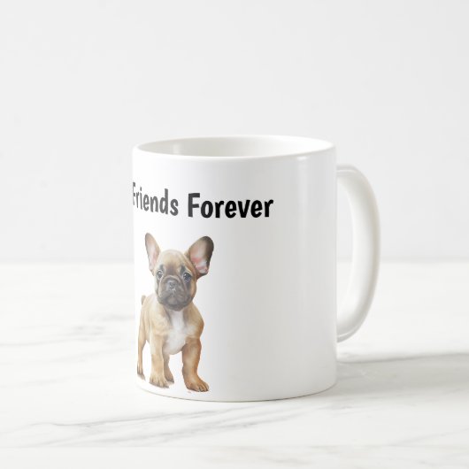 Mug Meilleurs amis pour Frenchie Dog (Devant droit)