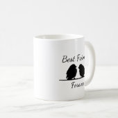 Mug Meilleurs amis pour toujours, BFF de mignons oisea (Devant droit)