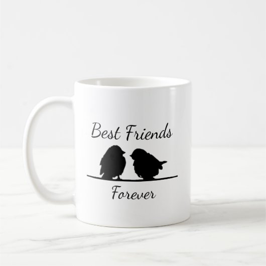 Mug Meilleurs amis pour toujours, BFF de mignons oisea (Gauche)