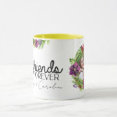 Mug Meilleurs Amis Pour Toujours BFF Personnalisé Flor (Centre)