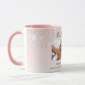 Mug Meilleurs amis pour toujours rose pâle parties sci (Gauche)