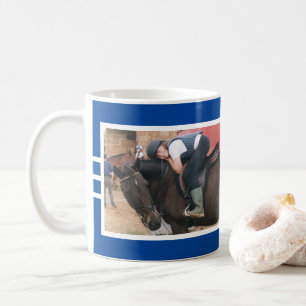 Mug Meilleurs amis toujours cheval photo blanc profond