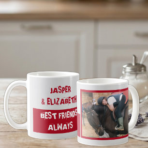 Mug Meilleurs amis toujours moi et mon cheval gris rou