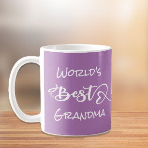 Mug Meilleurs Coeurs de grand-mère pourpres au monde