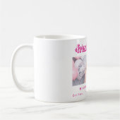 Mug Meilleurs noms de photo amis blanc rose (Gauche)