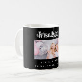 Mug Meilleurs noms de photo Amis noir blanc (Devant gauche)