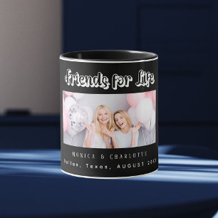 Mug Meilleurs noms de photo Amis noir blanc