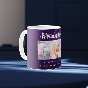 Mug Meilleurs noms de photo Amis violet