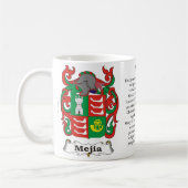 Mug Mejia, l'origine, signification et la crête (Gauche)