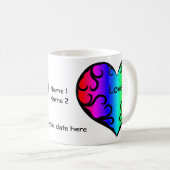 Mug Mel anniversaire victorien arc-en-ciel (Devant droit)