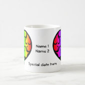 Mug Mel anniversaire victorien arc-en-ciel (Centre)