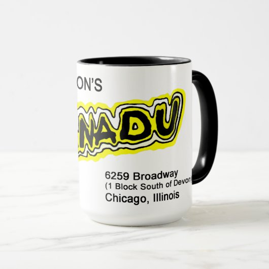 Mug Mel Markon, Zanadu, Chicago, Illinois (Devant droit)
