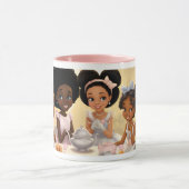 Mug Melanated Princess Delight Whimsical Tea Party (Centre)