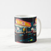 Mug Melancholy Diner tard dans la nuit (Devant droit)
