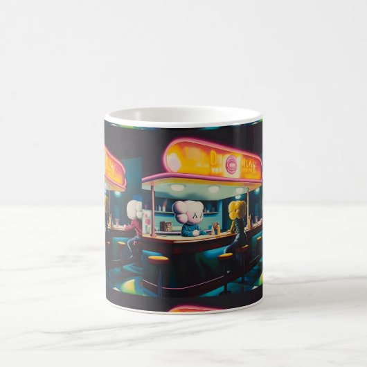 Mug Melancholy Diner tard dans la nuit (Centre)