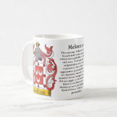 Mug Melancon, l'origine, la signification et la crête (Devant gauche)