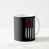 Mug Mélange de béton Drapeau américain Ciment patrioti (Devant droit)