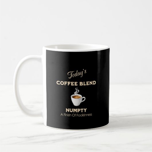 Mug Mélange de café d'aujourd'hui, Numpty (Gauche)