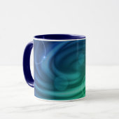 Mug Mélange De Couleurs Bleu Et Vert Doux Vortex (Devant gauche)