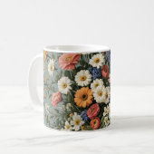 Mug Mélange de fleurs dans un vase (Devant gauche)