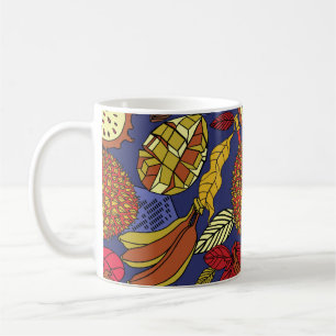 Mug Mélange exotique de fruits tropicaux. Natur floral