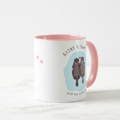 Mug Mélange fait pour chaque Otter Lui Son romantique (Devant droit)