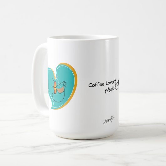 Mug Mélange LoverS du café (Devant gauche)