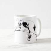 Mug Mélange Pit endormi, Noël cosy (Devant droit)