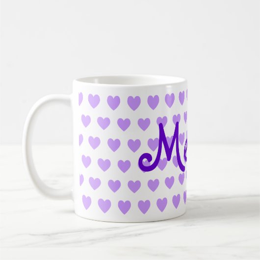 Mug Mélanie en violet (Gauche)