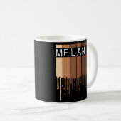 Mug Melanin Afro-Américain Noir Melanin (Devant droit)