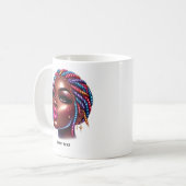 Mug Melanin Chic Africain Américain Urbain (Devant gauche)