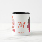 Mug Melanin Queen PAS VOTRE NEGRO Monogramme (Centre)