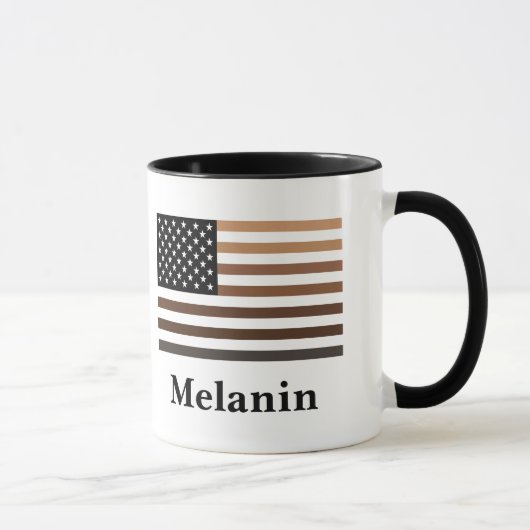 Mug Melanin USA Drapeau Afrique-Amérique Noire (Droite)
