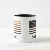 Mug Melanin USA Drapeau Afrique-Amérique Noire (Centre)