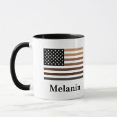 Mug Melanin USA Drapeau Afrique-Amérique Noire (Gauche)