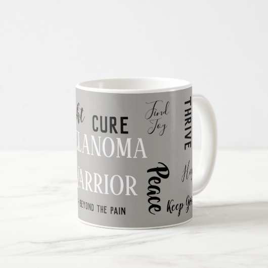 Mug Melanoma Warrior (Devant droit)
