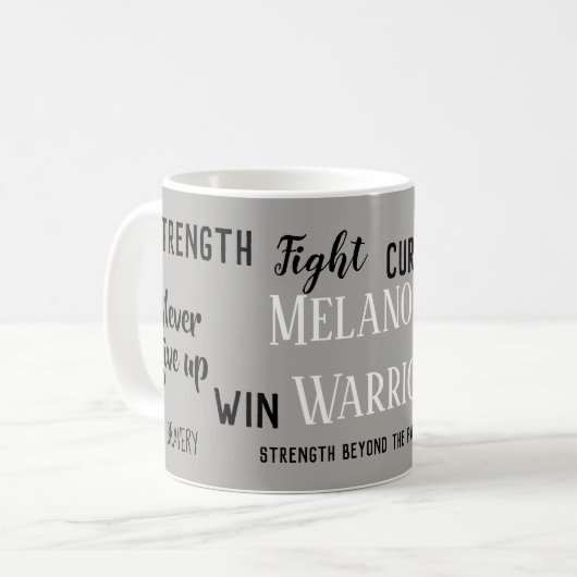 Mug Melanoma Warrior (Devant gauche)