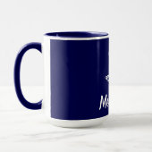 Mug Melbourne Ancre - Style Maritime Bleu Et Blanc (Gauche)