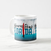Mug Melbourne Beach Floride Surf Surf (Devant gauche)