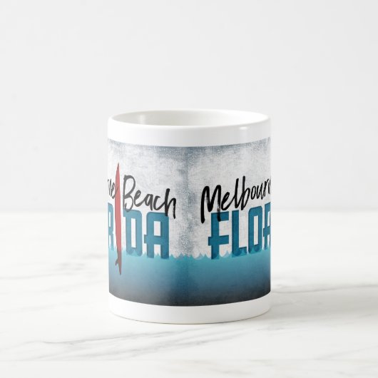 Mug Melbourne Beach Floride Surf Surf (Centre)